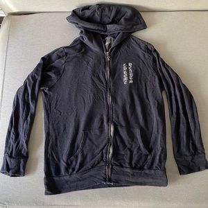 Rare Chrome Hearts Woman’s Size Medium Gray Santa Zip front hoodie